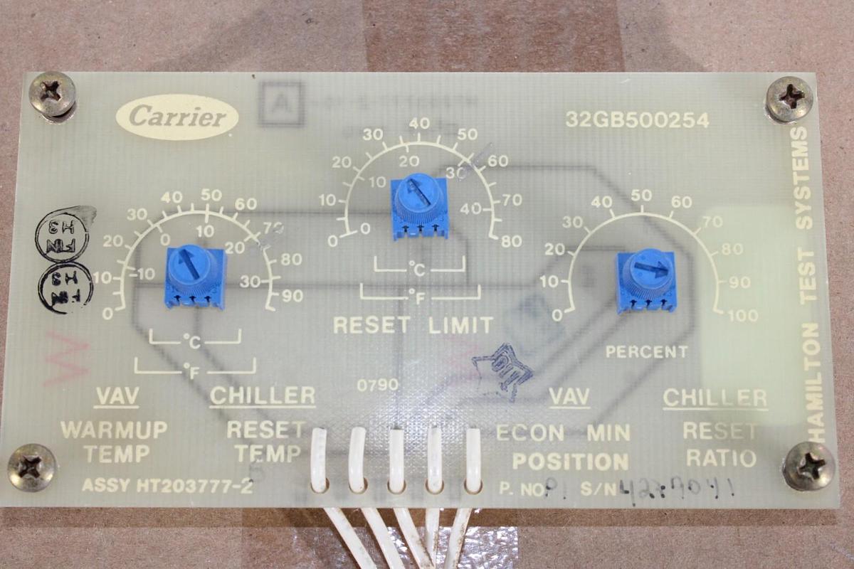Used CARRIER TEMPERATURE RESET CIRCUIT BOARD 32GB500254 HT203777-2 P-1
