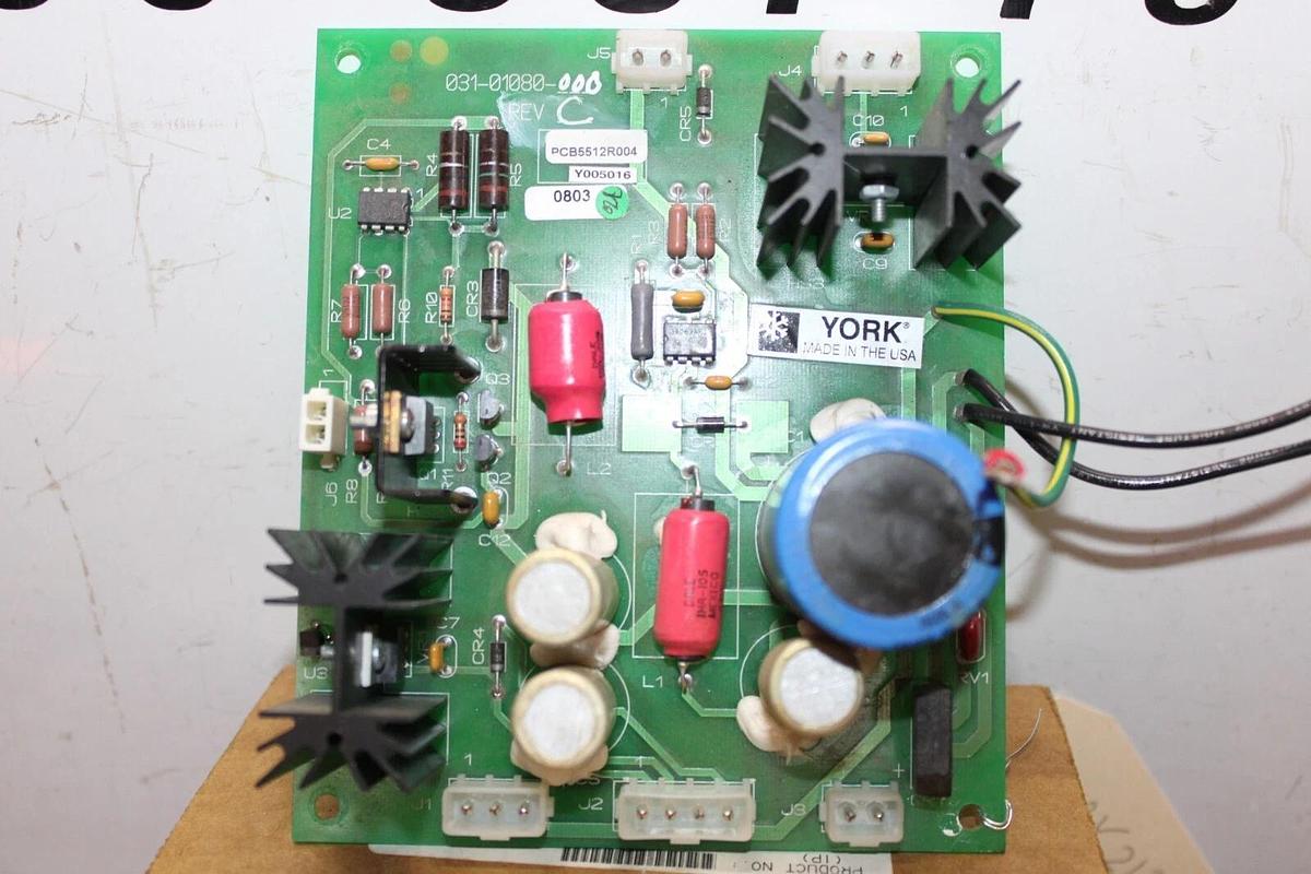 Used YORK HVAC PROCESSOR CIRCUIT BOARD 031-01080-000 REV. C **WARRANTY INCLUDED**