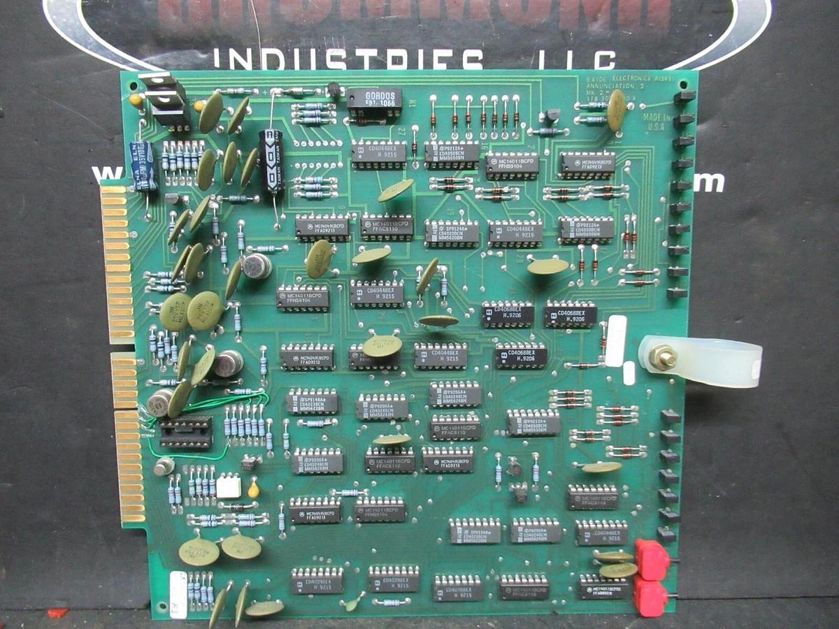 Used EXIDE ANNUNCIATION 2 MK II-U CIRCUIT BOARD 101072381 REV. R3 118302600 REV. A