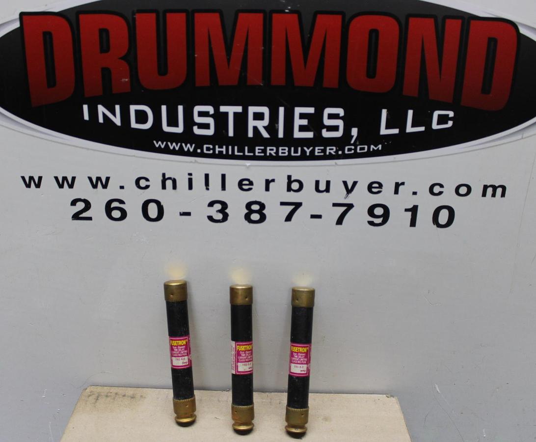 Used LOT OF 3 FUSETRON DUAL-ELEMENT FUSES FRS-R-30 30 AMP 600 VAC