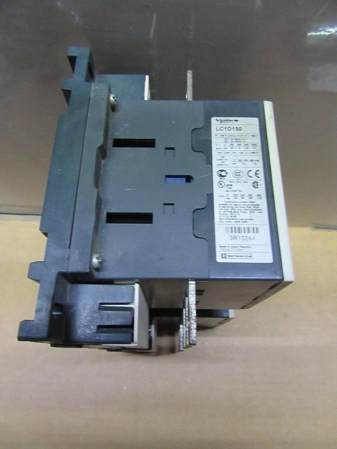 Used SCHNEIDER REVERSING CONTACTOR LC1D150 160 AMP 600 VAC 3-PHASE 125 HP