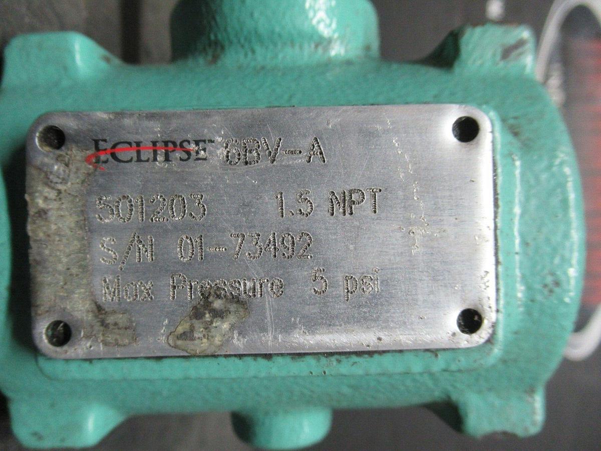 Used NEPTRONIC ACTUATOR BBMF2000F 24 VAC 15 VA 35 IN/LB W/ 6BV-A VALVE 501203 1.5 NPT