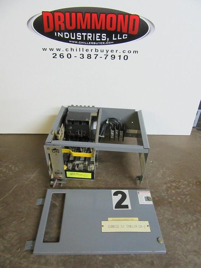 Used SQUARE D 9" MOTOR CONTROL FEEDER BUCKET 80420-318-50 MODEL 5 600 VOLT 60 AMP
