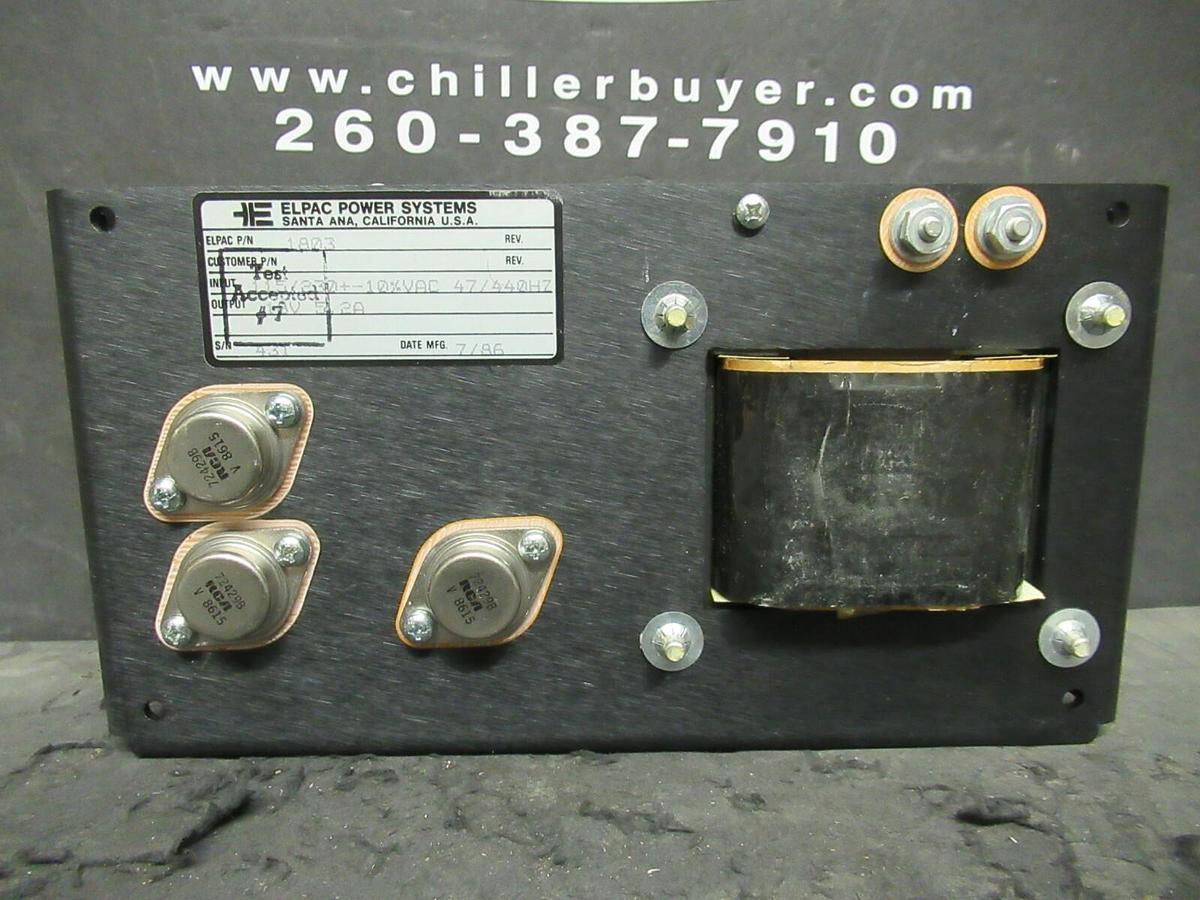 Used ELPAC POWER SYSTEMS POWER SUPPLY P/N 1803 115/230 VAC INPUT 18 VDC @ 5.2 AMP