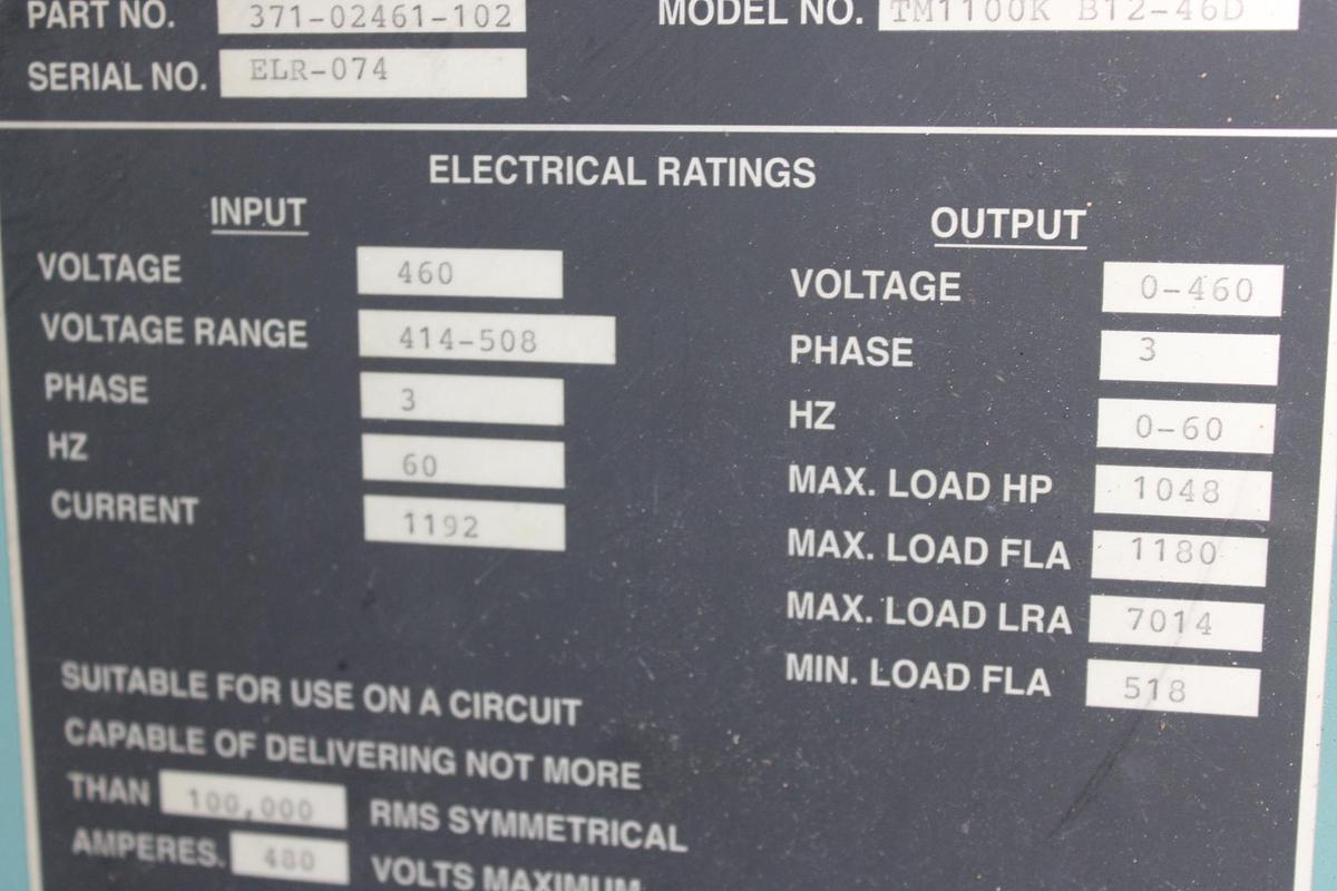 Used EGS HEVI DUTY DELTA TRANSFORMER T5H112S 112 KVA 3-PHASE HIGH: 480V LOW: 240/120V