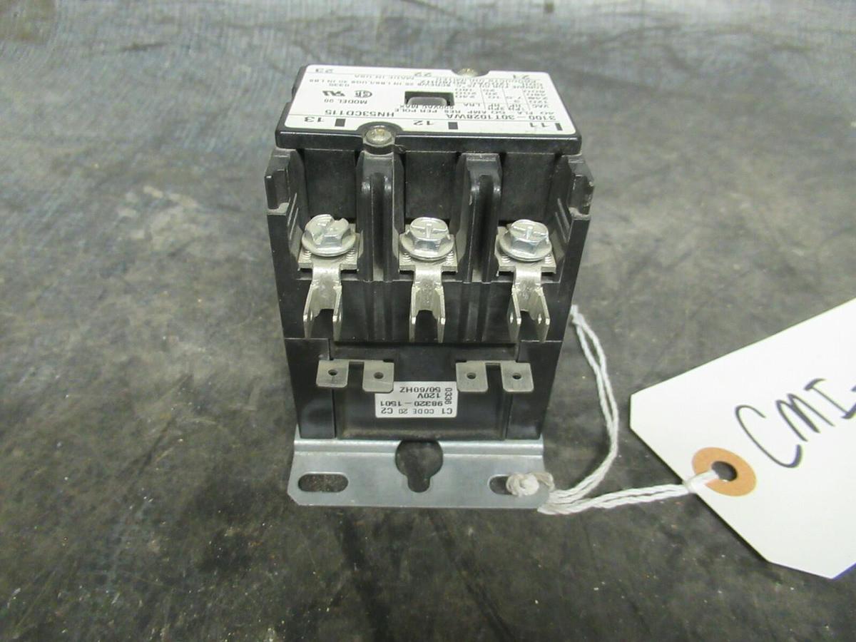 Used (1) HN53CD115 CONTACTOR 40 AMP 600V 3 PH 120V COIL CARRIER / PRODUCTS UNLIMITED