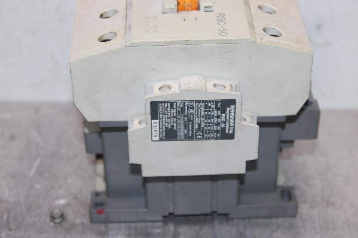 Used BENSHAW NEMA CONTACTOR RSC-300 SIZE 5 350 AMP 600 VOLT 3-POLE