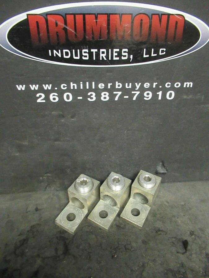Used 3 QTY SQUARE D C-505 (SINGLE) 1 BARREL MECHANICAL CONNECTOR LUG TAP 500 MCM 3/0