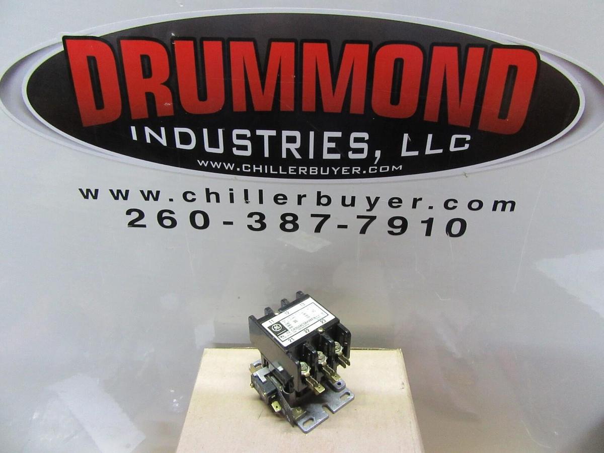 Used GE CONTACTOR CR353AC3AH4BED 600 VAC 30 AMP 3-POLE 3-PHASE COIL: 24 VOLT