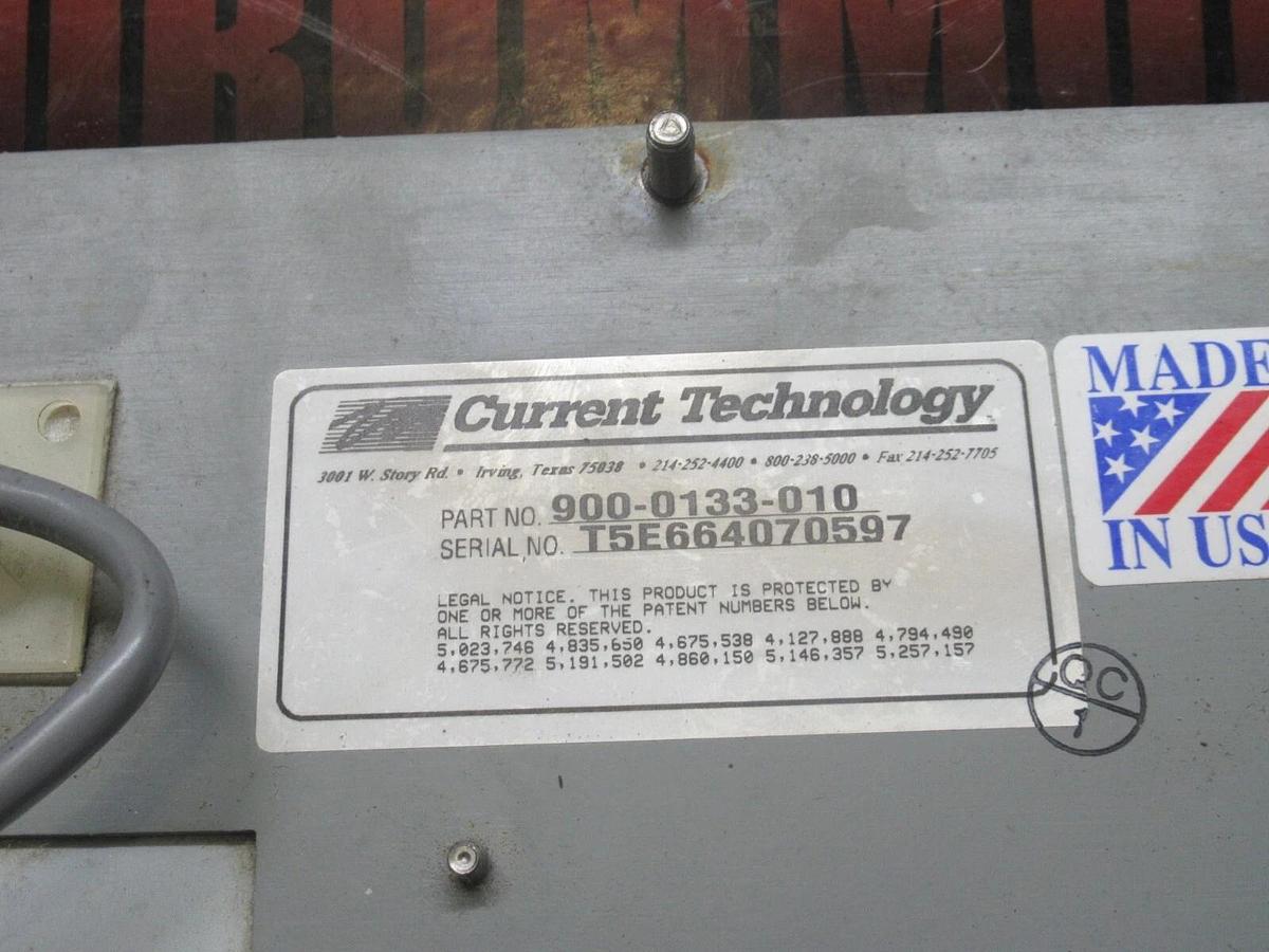 Used CURRENT TECHNOLOGY SUPPRESION FILTER SYSTEM 900-0133-010 / 800-0469-001 REV. A