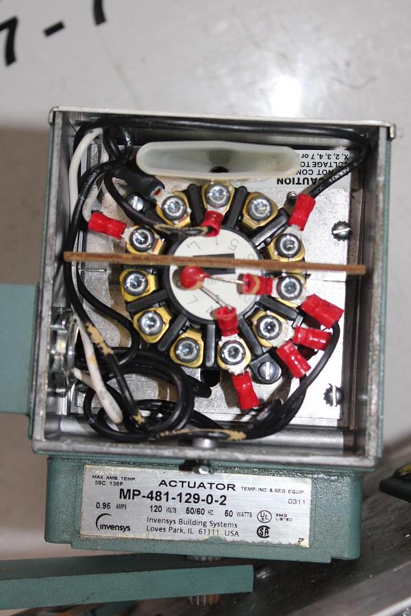 Used INVENSYS ACTUATOR MP-481-129-0-2 0.95 AMP 120 VOLT 50 WATT 50/60 HZ