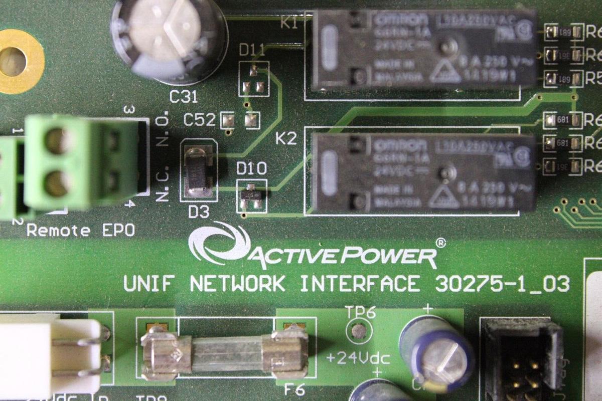 Used ACTIVE POWER UNIF NETWORK INTERFACE 30275-1_03 30274-3 REV. A *WARRANTY*