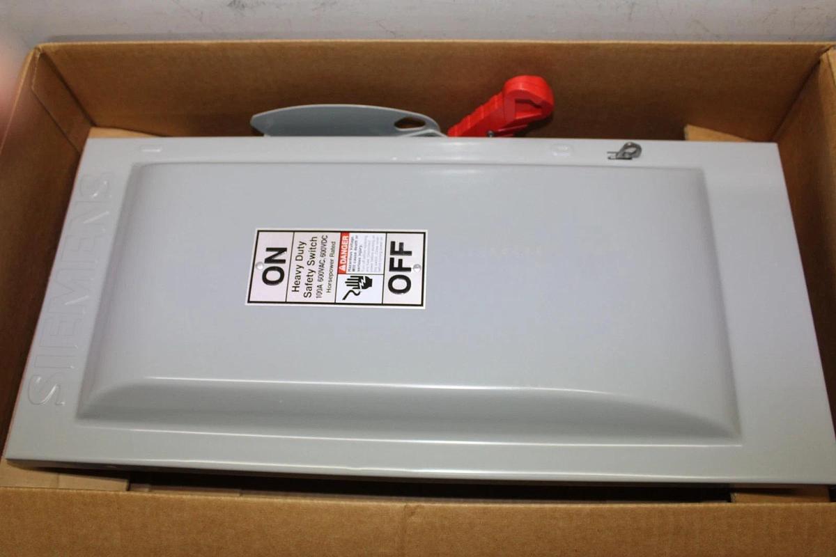 NIB SIEMENS HEAVY DUTY SAFETY SWITCH HF363N 100 AMP 3-POLE 600 VOLT TYPE 1