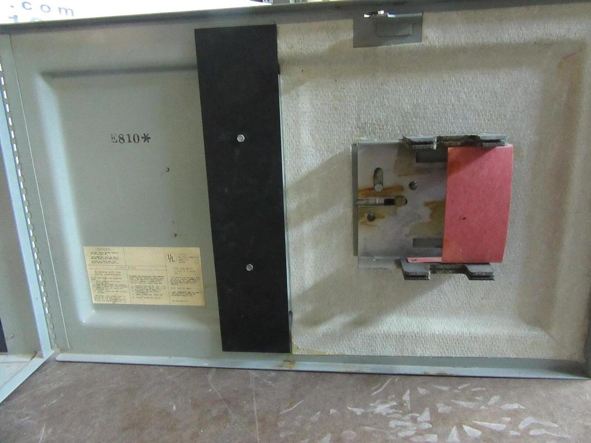 Used GE QMR PANELBOARD FUSIBLE DISCONNECT QMR365R 400 AMP 600 VAC 350 HP 3-PHASE