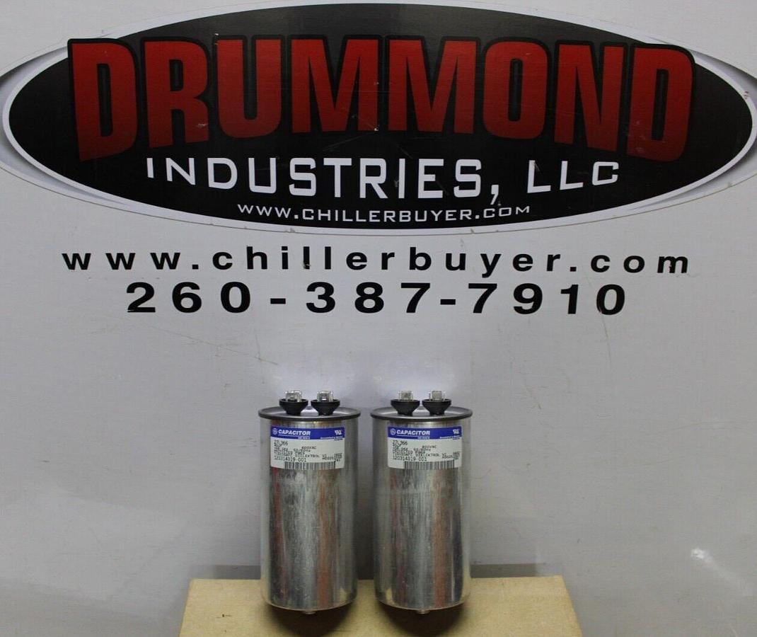 Used LOT OF 2 GE DIELEKTROL VI CAPACITOR 27L366 120314019-001 40 uF 600 VAC 50/60 HZ