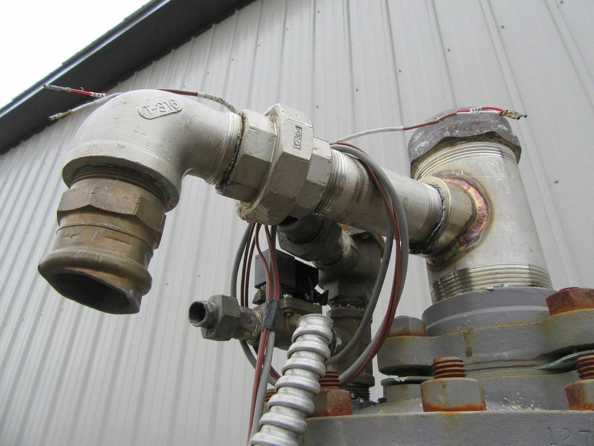 Used 8" AERCO DW TYPE HELITHERM DOUBLE WALL HEAT EXCHANGER SWDW24EC 24 SQ FT