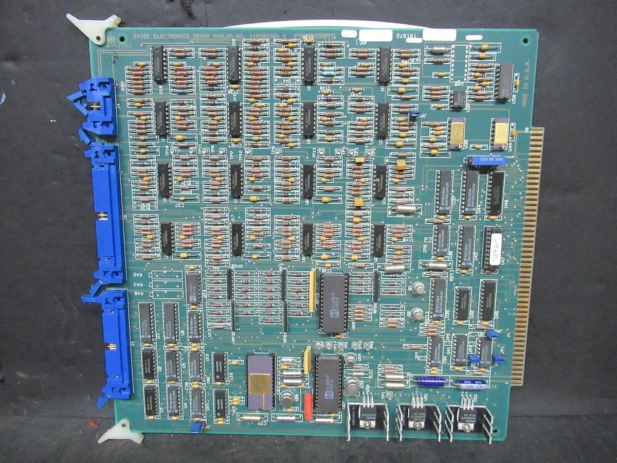 Used EXIDE S6000 ANALOG BOARD 101072754 REV. E1 118302581 REV. C *WARRANTY*