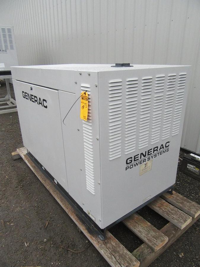 Used 30 KW GENERATOR GENERAC NATURAL GAS LP PROPANE 120/240V 1 PH SG030 66 HRS VIDEO