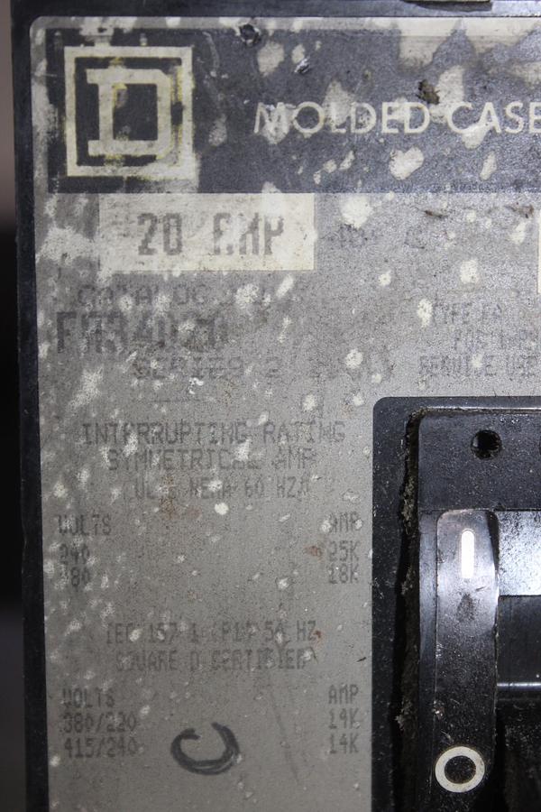 Used SQUARE D I-LINE CIRCUIT BREAKER NC361200 1200 AMP 600 VAC 3-POLE