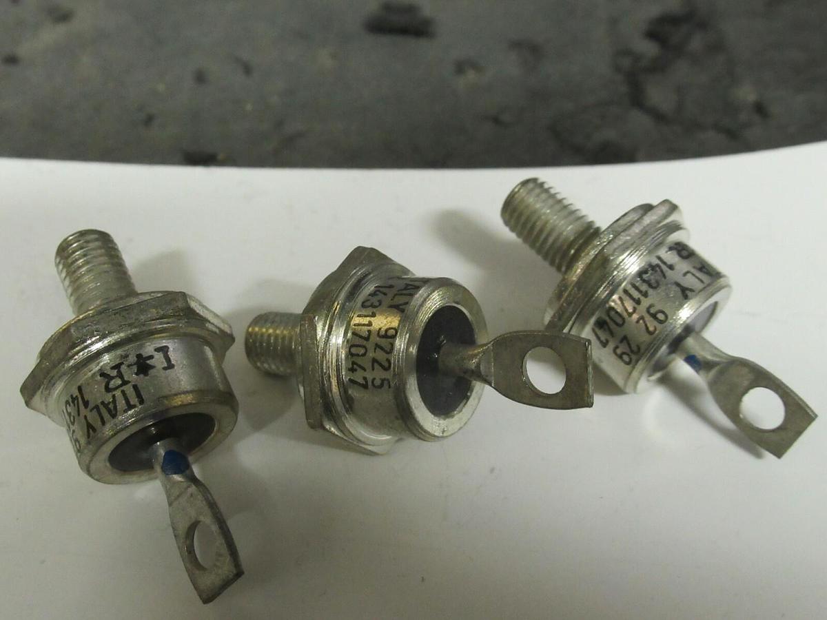 Used (3) VISHAY INTERNATIONAL 143117047 GENERAL PURPOSE RECTIFIER DIODE STUDS
