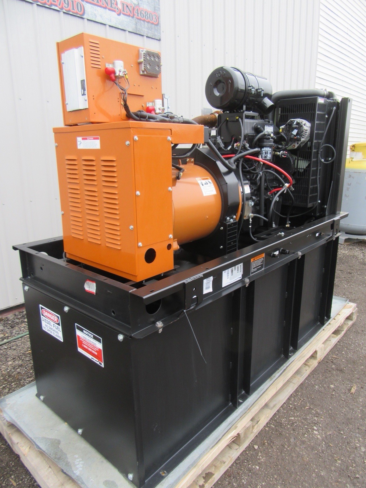 Used 30 KW DIESEL GENERATOR GENERAC 120/240 VOLT SINGLE PHASE 519 HOURS VIDEO WE SHIP