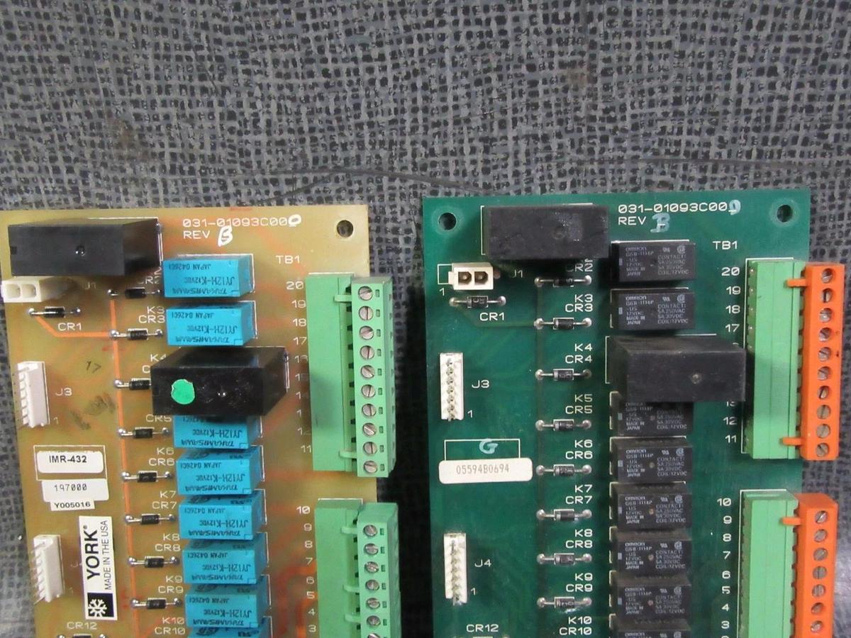 Used (1) YORK CIRCUIT BOARD MODEL/REVISION : 031-01093C000 REV B * INCLUDES WARRANTY