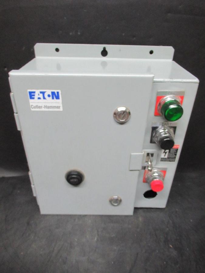 EATON COMBINATION STARTER ECN0718CAB TYPE: 12 W/ AN16DN0 27 AMP 600 VAC