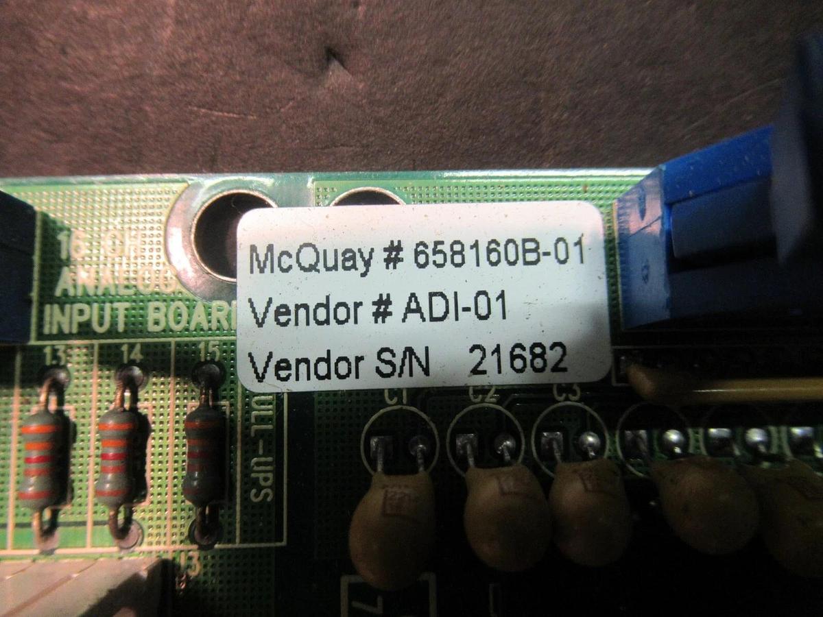 Used MCQUAY CIRCUIT BOARD 500-003001-00 658160B-01 006-000422-01 REV. B
