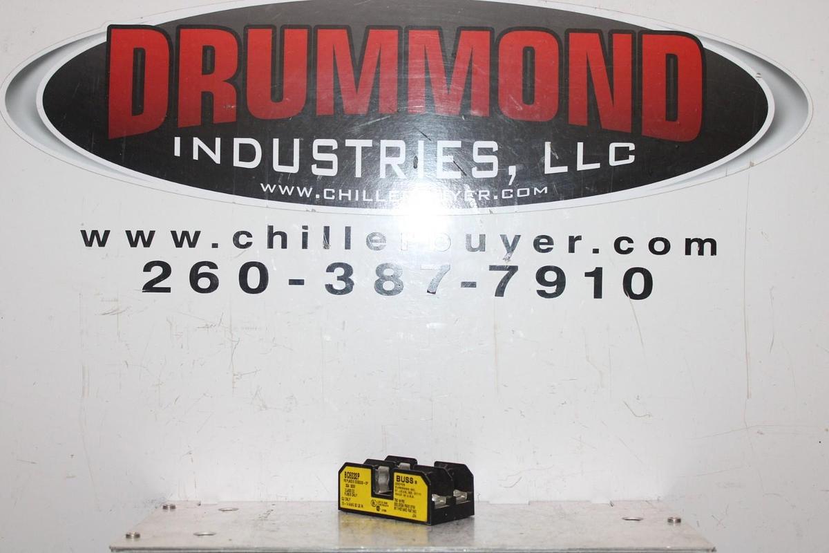 Used BUSS FUSE HOLDER BC6032P 2-POLE 30 AMP 600 VOLT CLASS CC FUSES **WARRANTY**