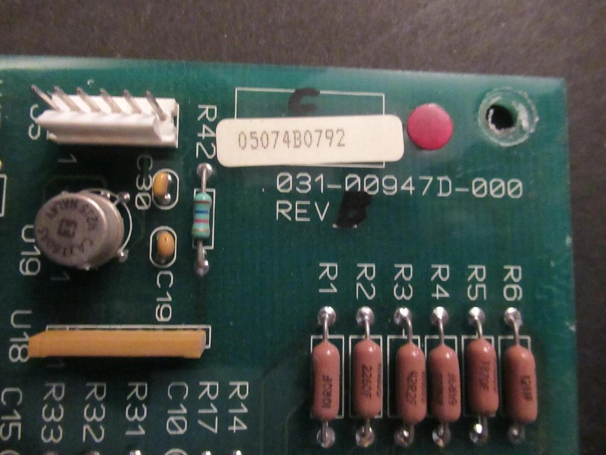 Used YORK CURRRNT CONTROL CIRCUIT BOARD 031-00947D-000 REV B **WARRANTY INCLUDED**