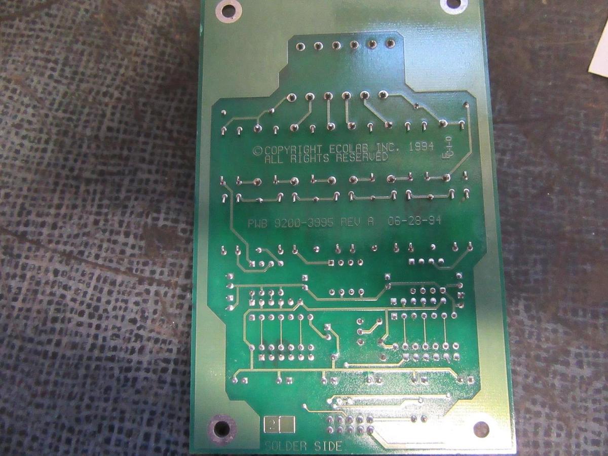 Used ECOLAB INC INDICATOR CIRCUIT BOARD 9200-3995 REV A / 9200-4001A **WARRANTY**