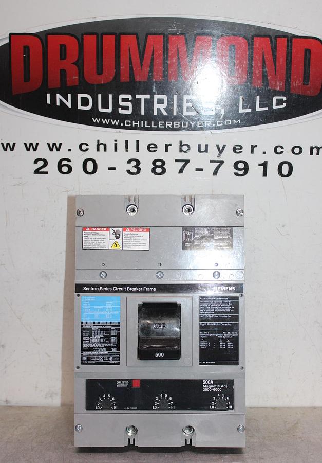 Used SQUARE D I-LINE CIRCUIT BREAKER FA36100 100 AMP 600 VOLT 3-POLE