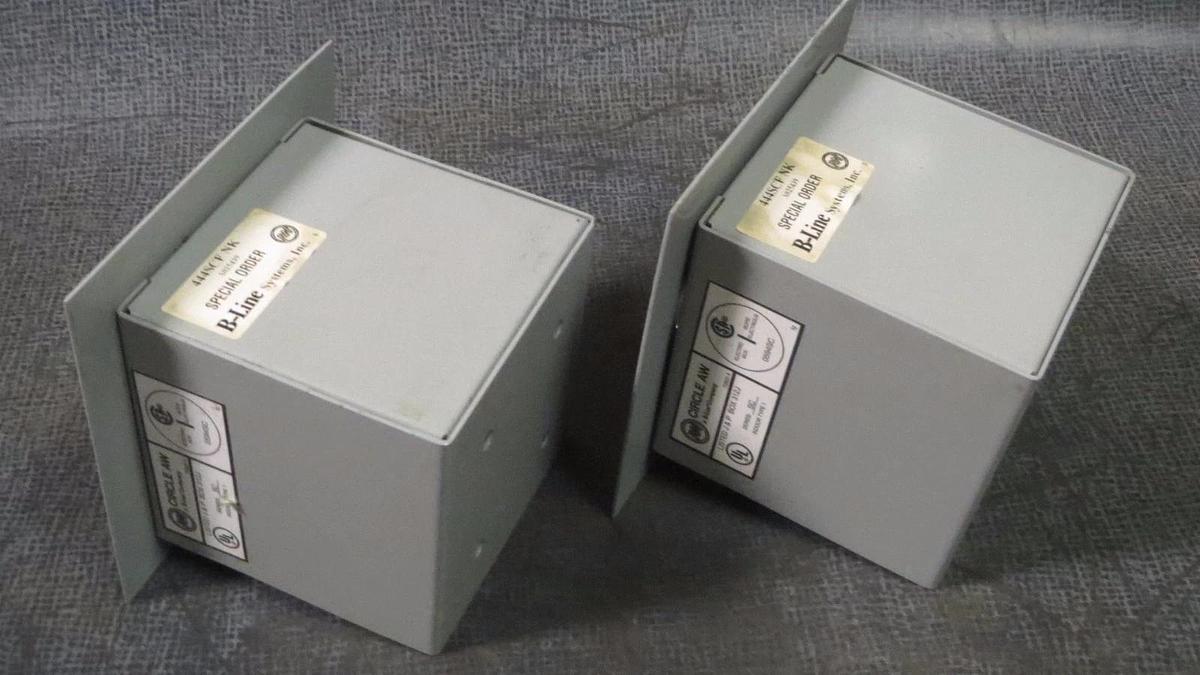 Used B-LINE SYSTEMS CIRCLE AW TYPE 1 JUNCTION BOX (1) UL: 312J MODEL: 444SCF-NK