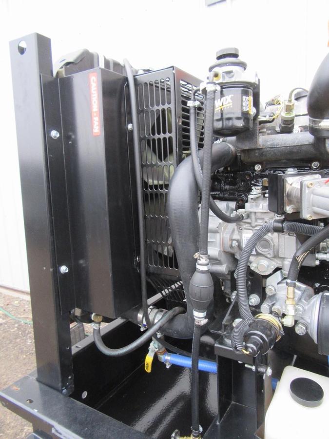 Used 30 KW DIESEL GENERATOR GENERAC 120/240 VOLT SINGLE PHASE 38 HOURS VIDEO WE SHIP