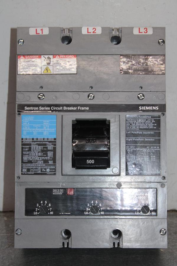 Used ITE CIRCUIT BREAKER KM3F800 800 AMP 600 VAC 3-POLE