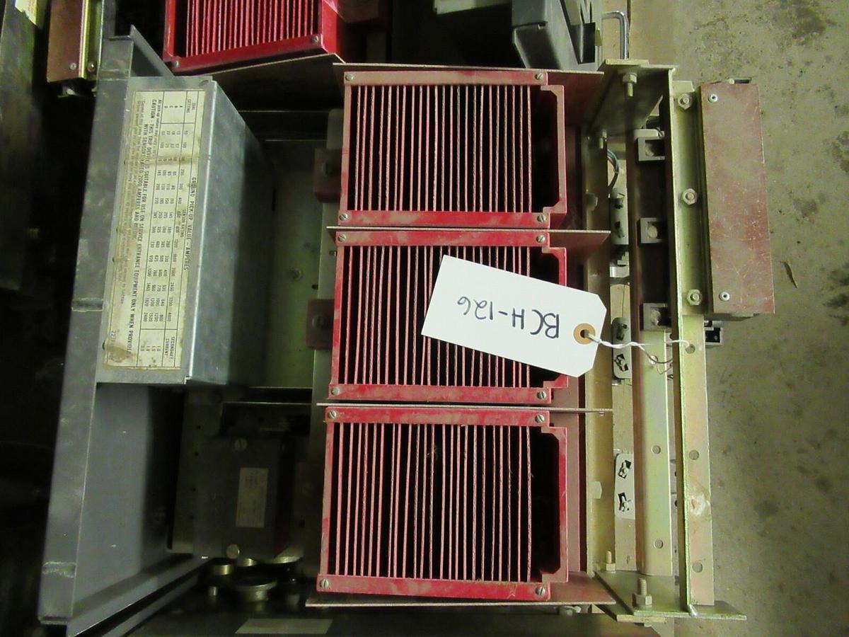 Used WESTINGHOUSE LOW VOLTAGE CIRCUIT BREAKER DS-416 1200A 635V W/ AMPTECTOR I