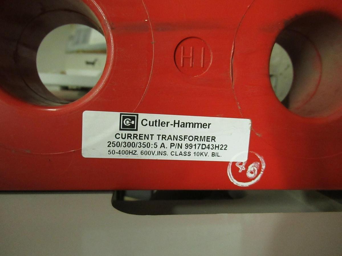 Used CUTLER HAMMER SRNR3NL4E1-C250MB44 / SJS50VW430 CONTACTOR 360 AMP 4160 VOLTS