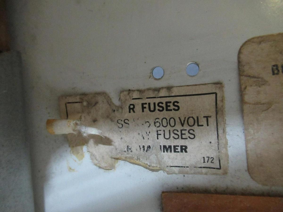 Used CUTLER HAMMER MOTOR CONTROL BUCKET 12" CHASIS 600 V NO BREAKER / STARTER W/ DOOR