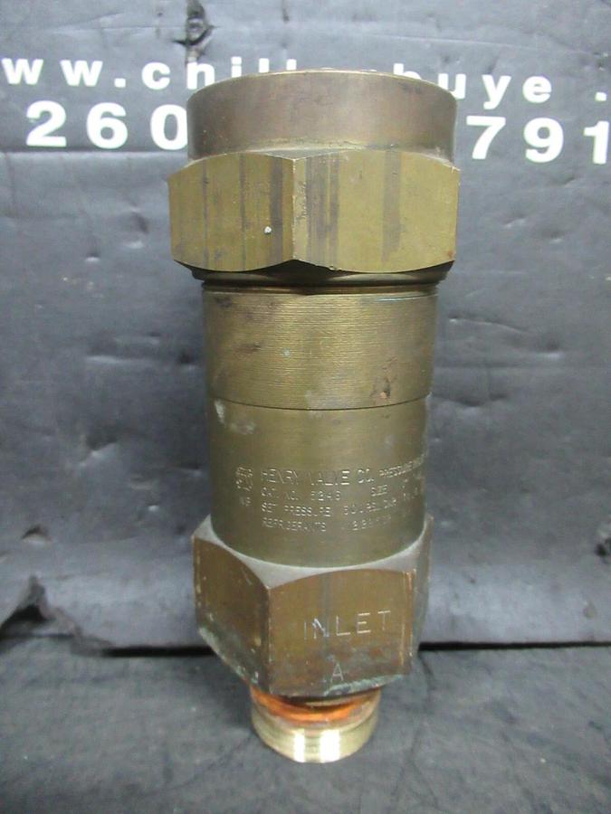 Used HENRY PRESSURE RELIEF VALVE 5246 1" 300 PSI 111.8 IBS OF AIR/MIN **WARRANTY**
