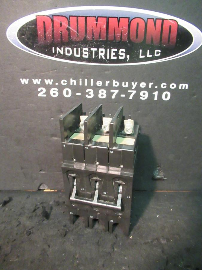 Used AIRPAX 3 POLE 47 AMP BREAKER 600 VAC 219-3-2600-433 54 TRIP AMPS HH83XB433-B