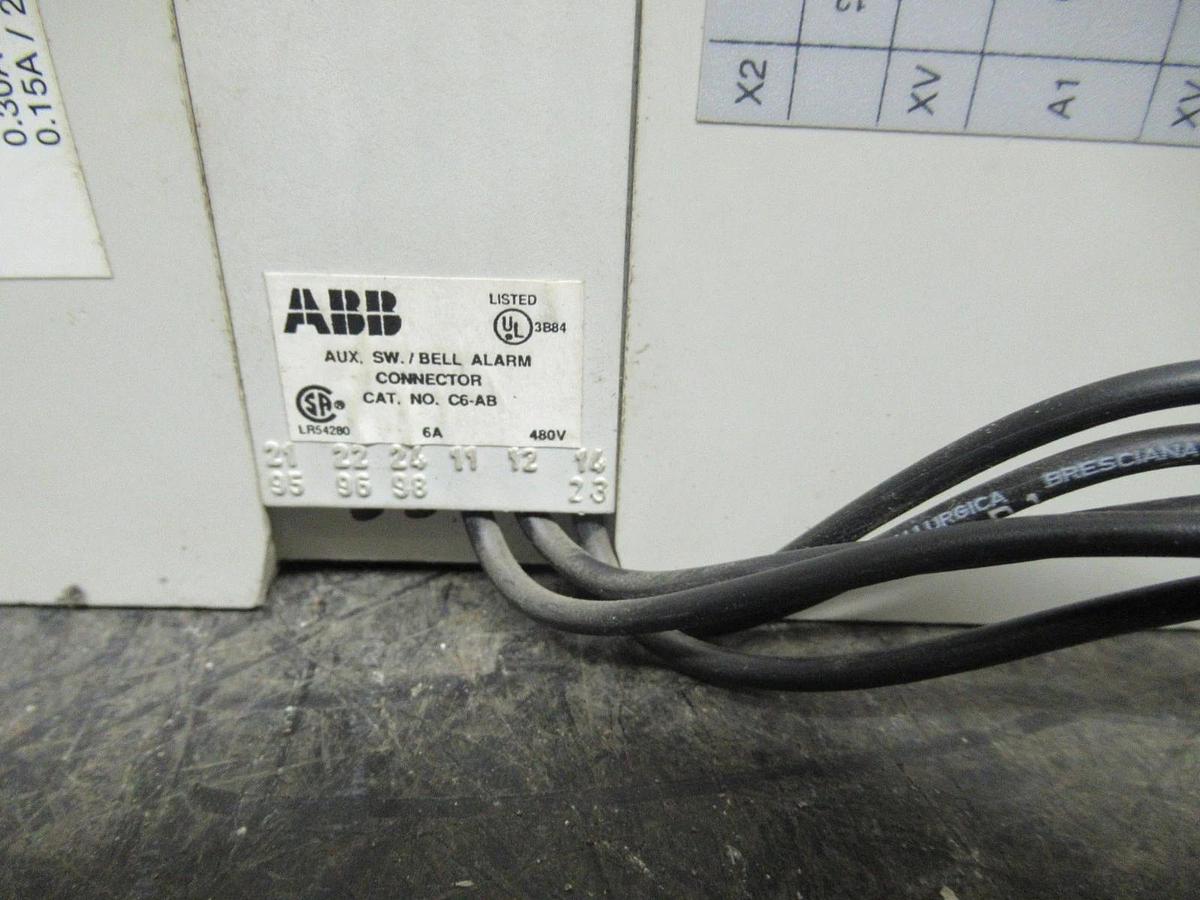 Used ABB BREAKER S6N 2 POLE 600VAC 500VDC 600A W/ AUXILIARY SWITCH **WARRANTY**