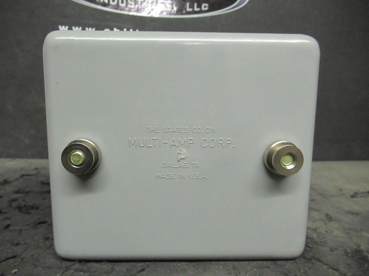 Used THE STATES CO MULTI-AMP CORP 1 POLE TEST SWITCH WITH ENCL 30A 600V C2-401-K-B GE