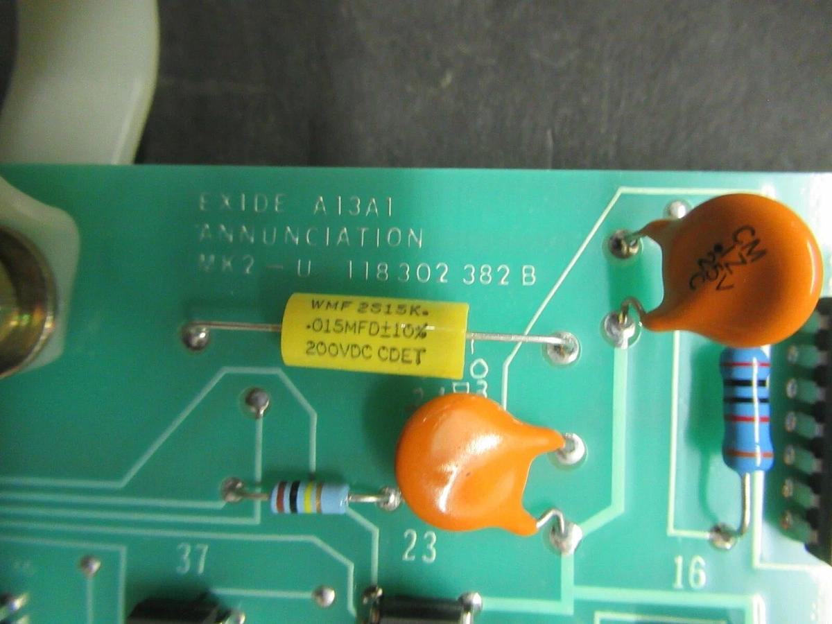Used EXIDE ELECTRONICS A13A1 ANNUNCIATION CIRCUIT BOARD 118 302 382 REV B MK2-U