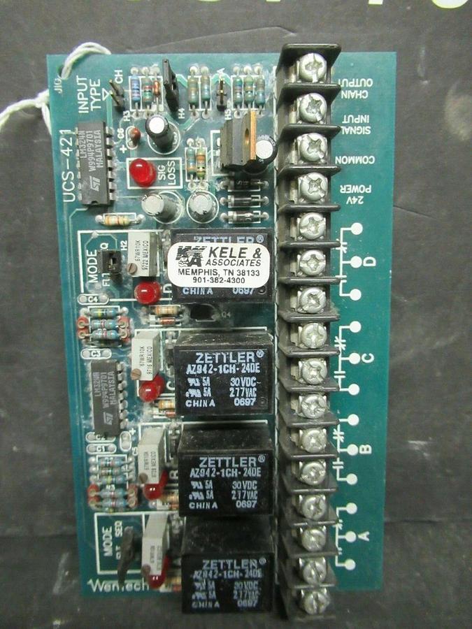 Used KELE SEQUENCE CONTROL MODULE UCS-421 REV. 1