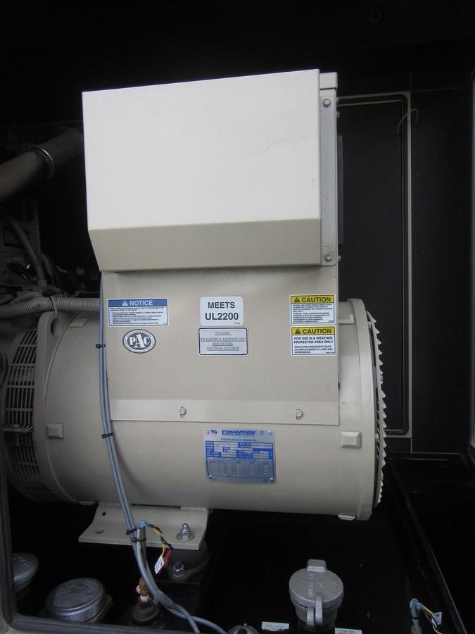 Used 50 KW DIESEL GENERATOR MTU 120/240 V  JOHN DEERE SOUND ENCLOSED 355 HRS  VIDEO