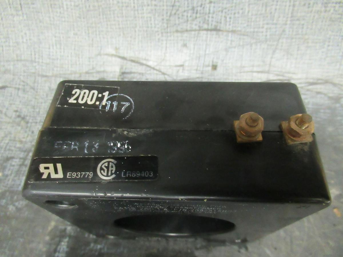 Used WESTINGHOUSE CT CAT: 2092A18H03 200:1 A 50-400 HZ 600 VOLTS **WARRANTY**