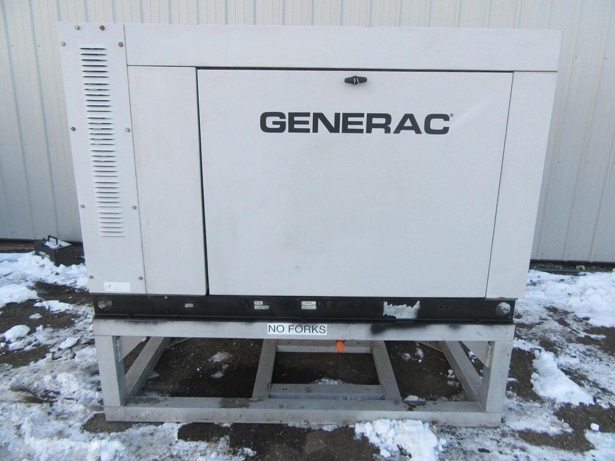 Used 35 KW 30KW GENERATOR GENERAC NAT. GAS LP PROPANE 120/240V 1 PH 403 HRS VIDEO