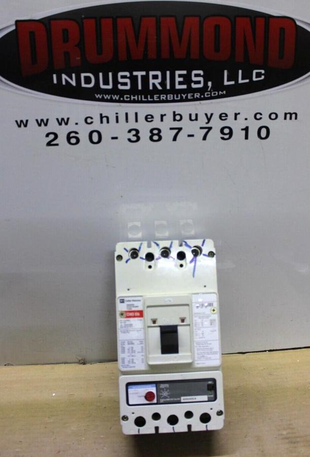 Used CUTLER HAMMER CIRCUIT BREAKER CHKD3400F 400 AMP 350 AMP TRIP 600 VAC 3-POLE