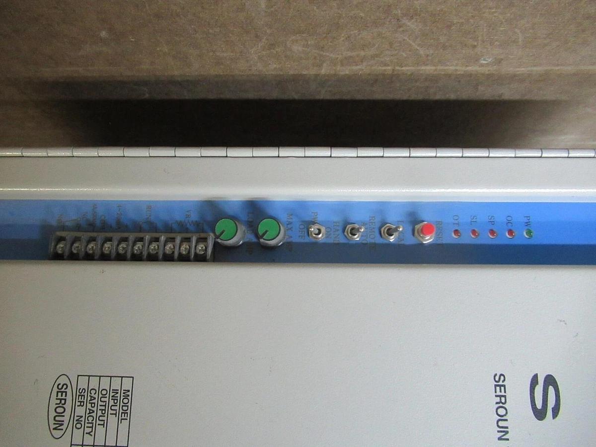 Used SEROUN THRYISTOR REGULATOR STR-338-130 380 VAC 60 HZ 130 AMP 35 KVA **WARRANTY**