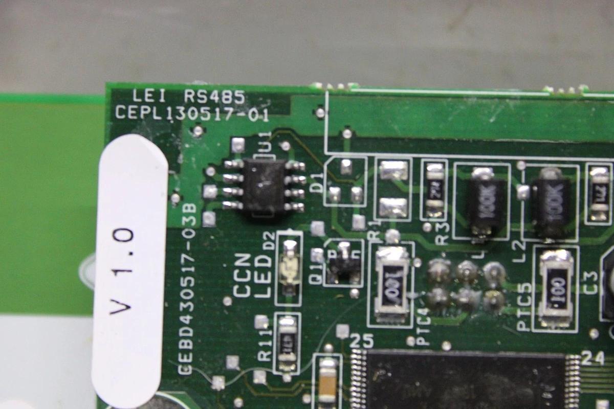 Used CARRIER CHILLER MICROPROCESSOR CIRCUIT BOARD CEPL130517-01 CEBD430518-03A